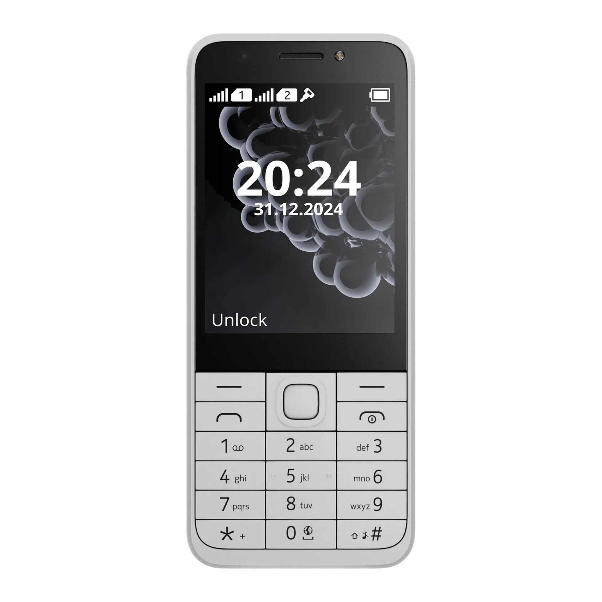 Nokia 230 2G Feature Phone | 8MB RAM | 16MB Storage | Dual SIM | White | TA-1609
